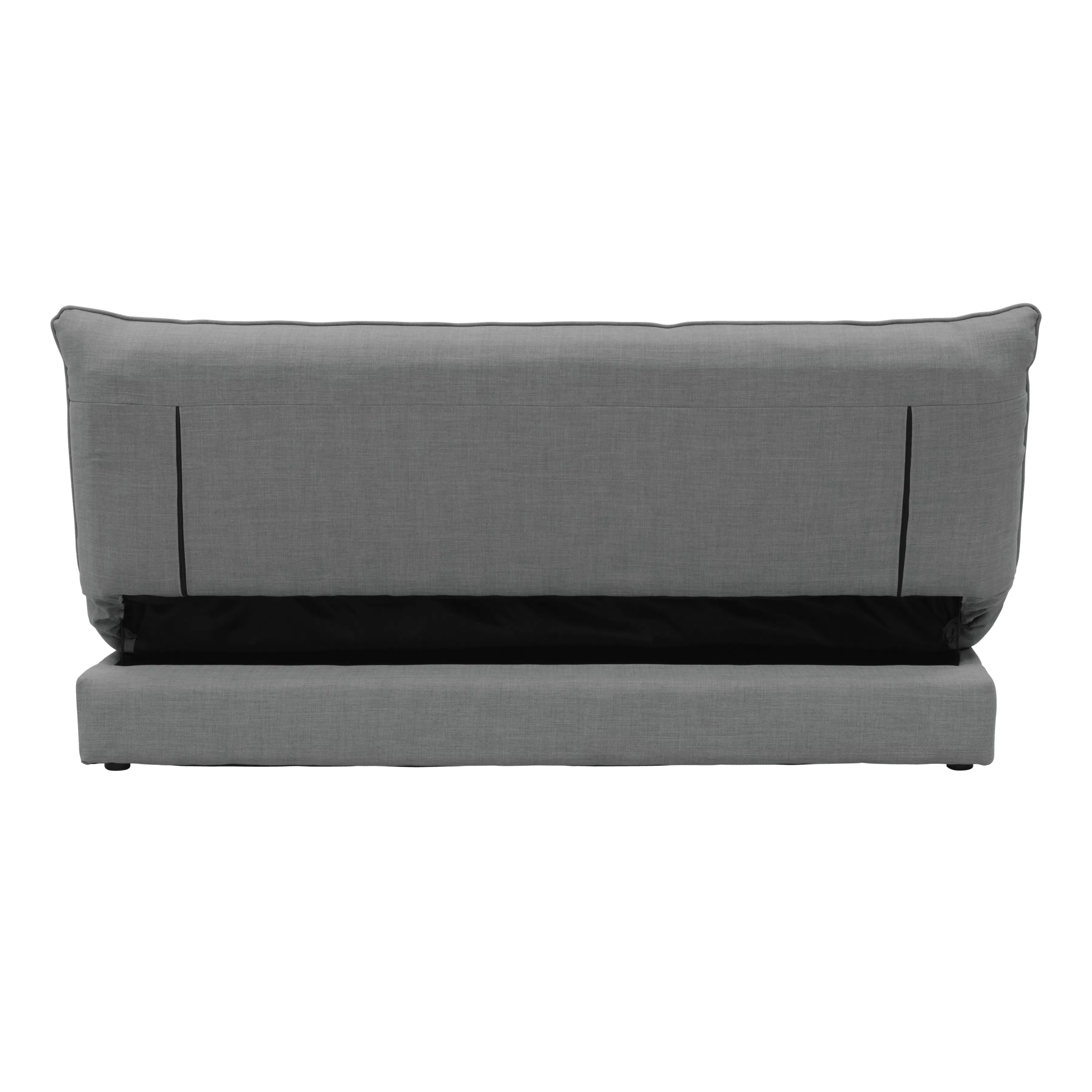 Tessa L-Shaped Storage Sofa Bed - Pewter Grey (Eco Clean Fabric) - 23 - Modern gray upholstered sofa, sleek design