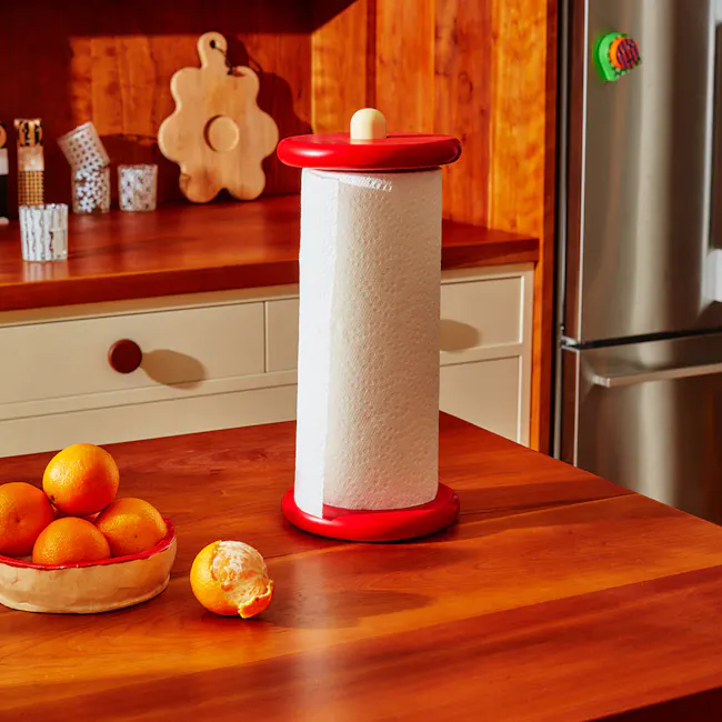 Spool Paper Towel Holder (Red / Yellow) - 5