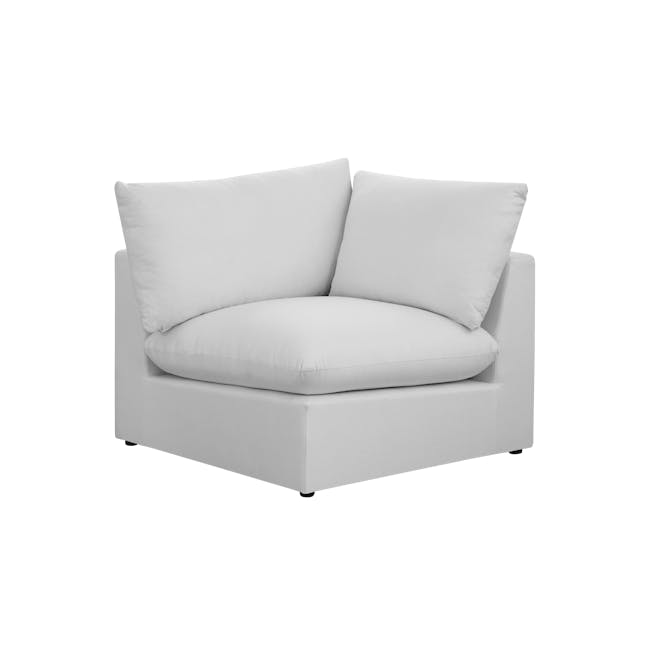 Russell 4 Seater Sectional Sofa - Silver (Eco Clean Fabric) - 18