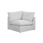 Russell Large Corner Sofa - Silver (Eco Clean Fabric) - 22