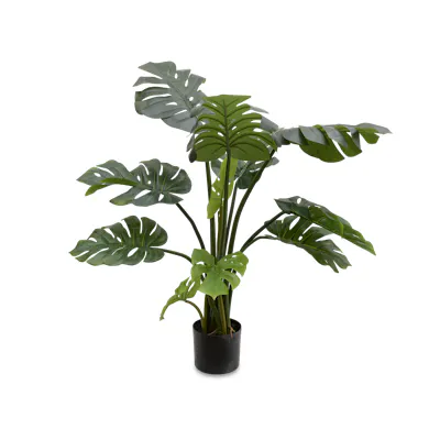 Potted Faux Monstera Plant 90 cm