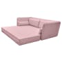 (As-is) Greta 3 Seater Sofa Bed - Dusty Pink - 10