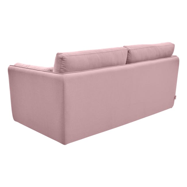 (As-is) Greta 3 Seater Sofa Bed - Dusty Pink - 12