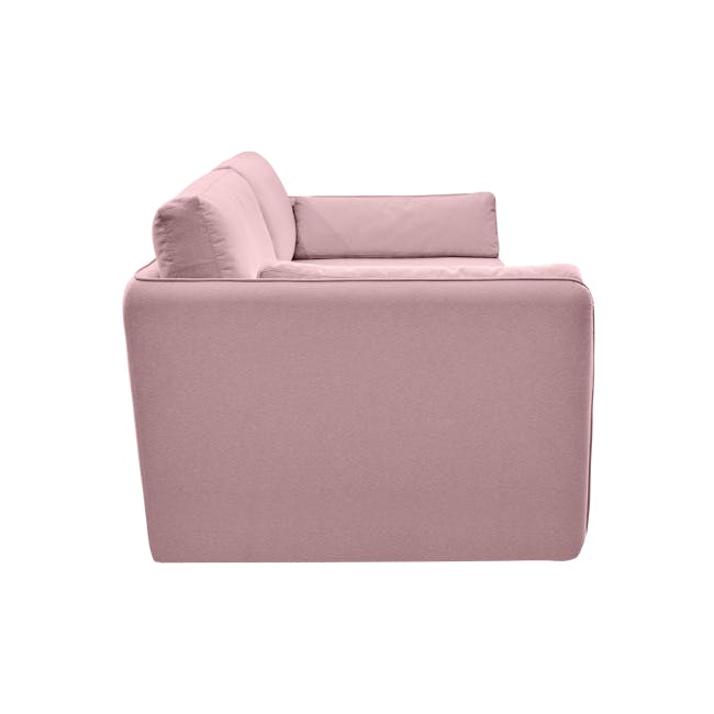(As-is) Greta 3 Seater Sofa Bed - Dusty Pink - 13