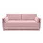 Greta 3 Seater Sofa Bed - Dusty Pink - 0