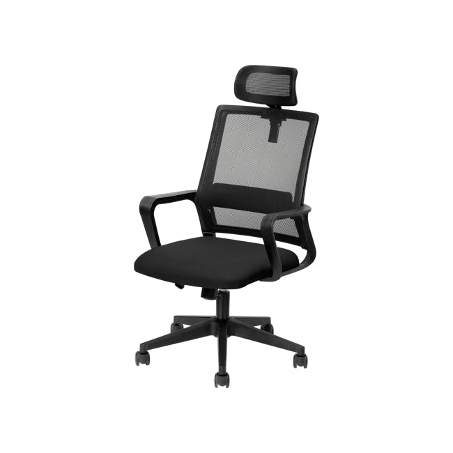 (As-is) Kingsley High Back Mesh Office Chair - Black - 2 - 1