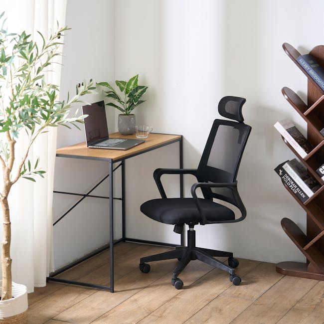 (As-is) Kingsley High Back Mesh Office Chair - Black - 2 - 8