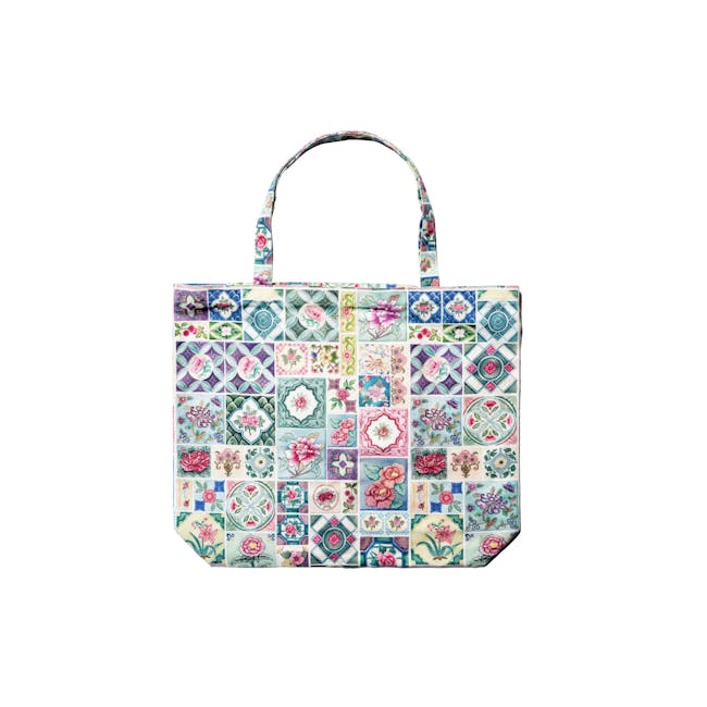 Singlapa Peranakan Tiles Tote Bag - 0