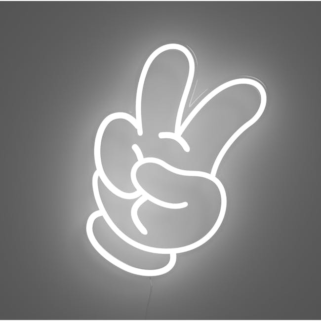 Yellowpop x Disney Glove Peace LED Neon Sign - 3