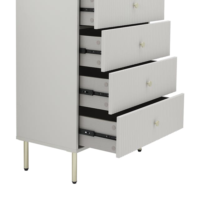 Soula 5 Drawer Chest 0.7m - Grey - 6