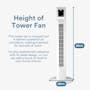 TOYOMI Airy Tower Fan with Remote TW 2103R - Black - 6