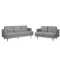 Soma 3 Seater Sofa with Soma 2 Seater Sofa - Grey (Scratch Resistant)