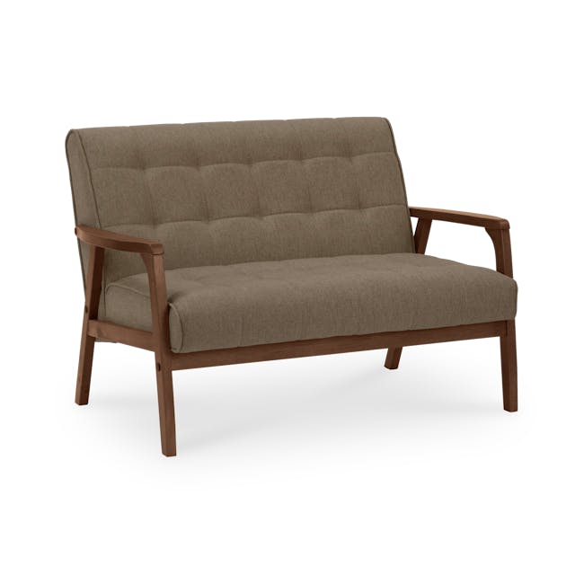 (As-is) Tucson 2 Seater Sofa - Cocoa, Chestnut (Fabric) - 0