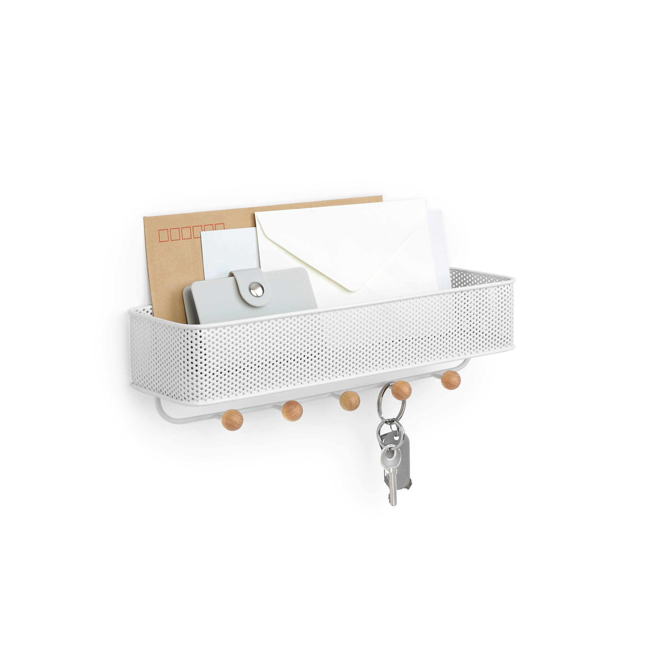 Estique Key Hook & Organiser - White