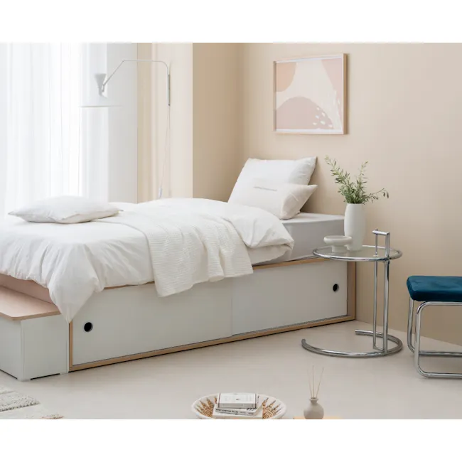 Reyna Super Single Storage Bed with Storage Bench - 2