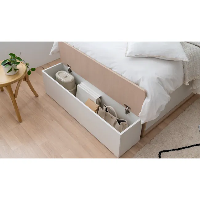 Reyna Super Single Storage Bed with Storage Bench - 8