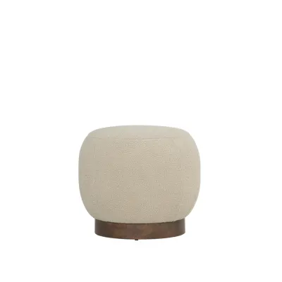 Leila Ottoman - Brown Beige