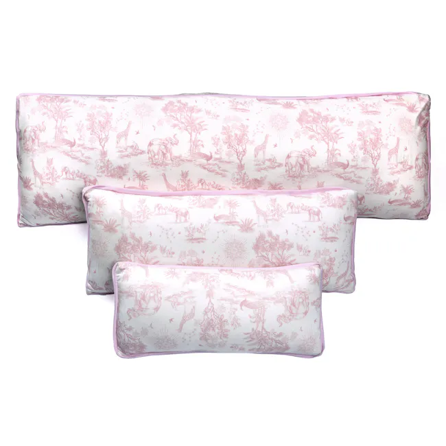 House of Holly Luxe Cloud Pillow - Savanna Toile Pink (3 sizes) - 1