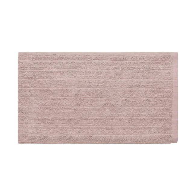 EVERYDAY 100% Cotton Hand Towel 70 x 40 cm - Blush - 3 - Soft, textured, beige, fluffy, plush, tactile, luxurious, inviting