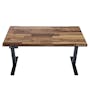 K3 PRO X Adjustable Table - Black frame, Solidwood Butcher Walnut (2 Sizes) - 0