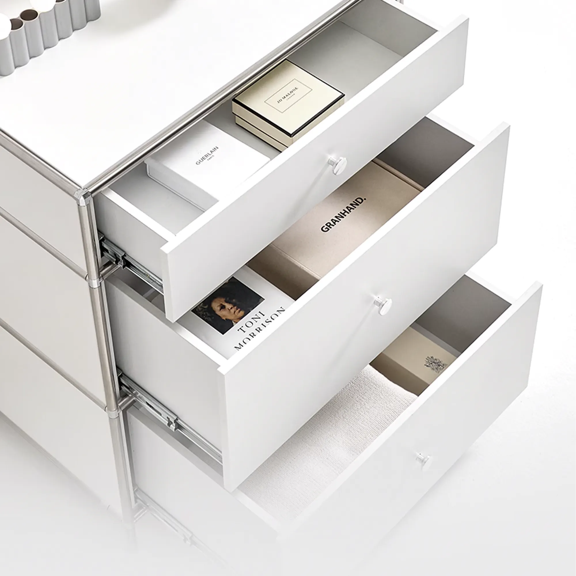 Ace 3 Drawer Chest 0.4m - White - 7