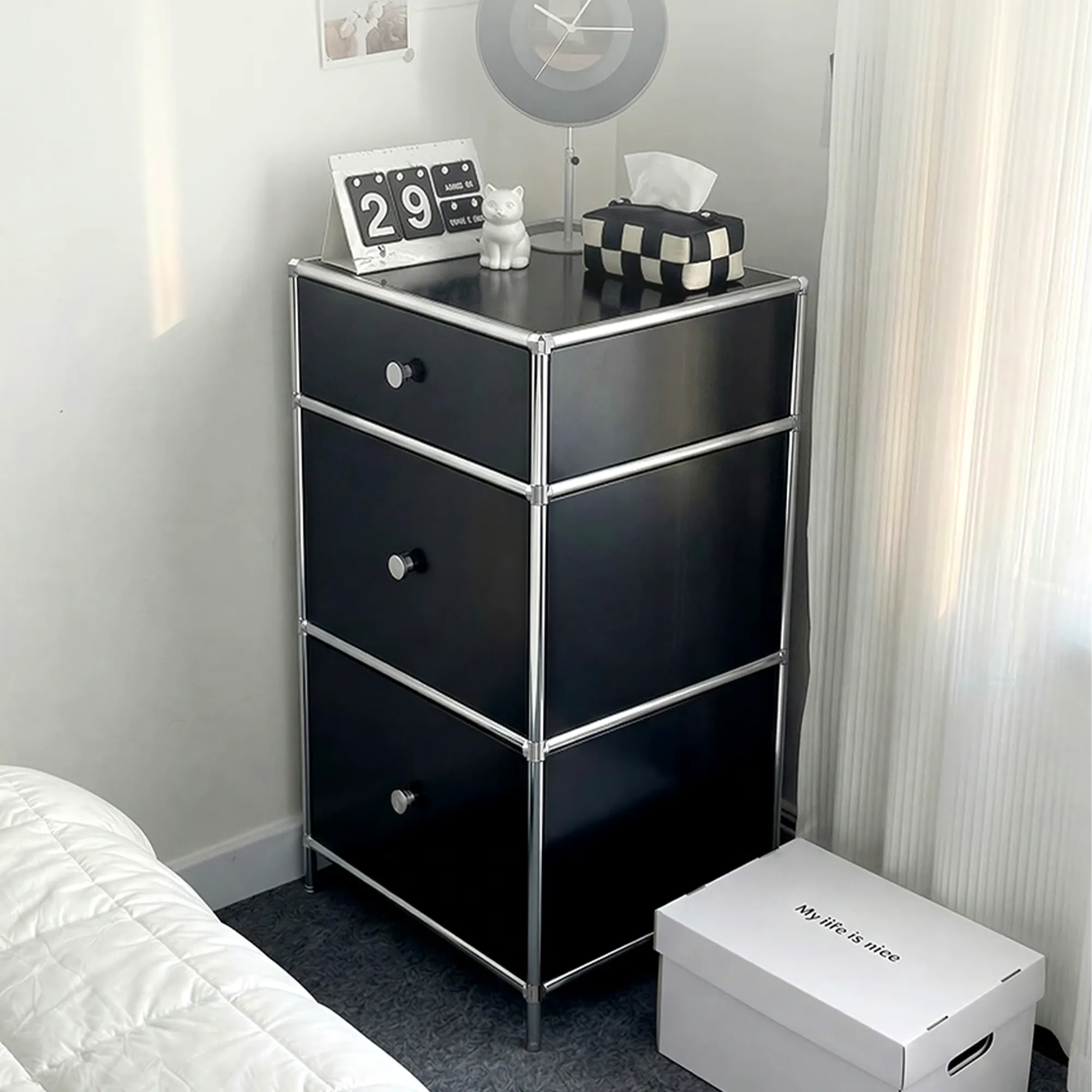 Ace 3 Drawer Chest 0.4m - White - 12