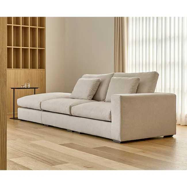 Oxford 3 Seater Sofa - Grey, Down Feathers - 8