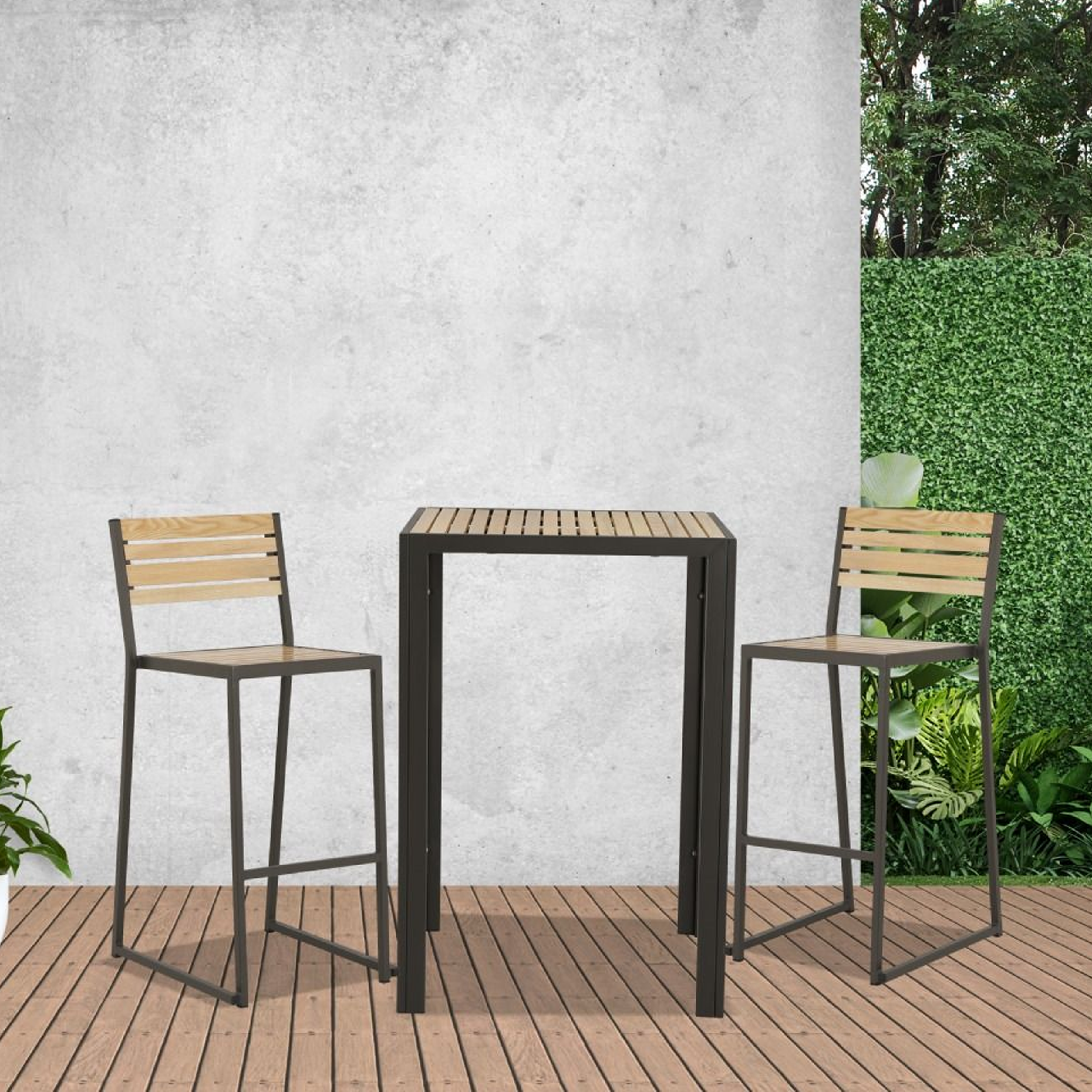 outdoor garden bar table