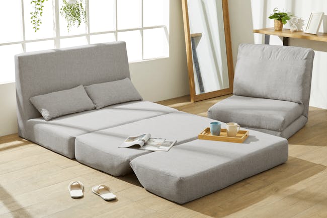 Finn Floor Sofa Bed - Sand - 1
