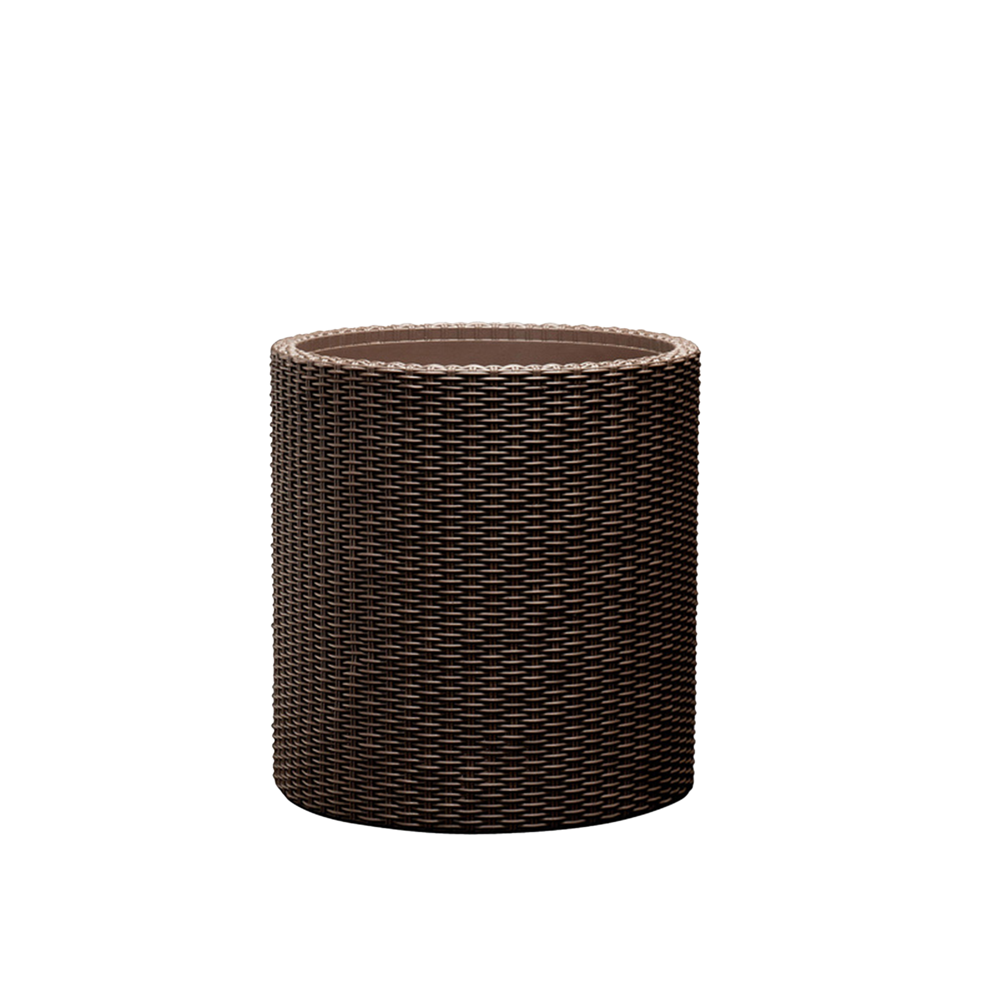 Cylinder Medium Planter - Wood Brown