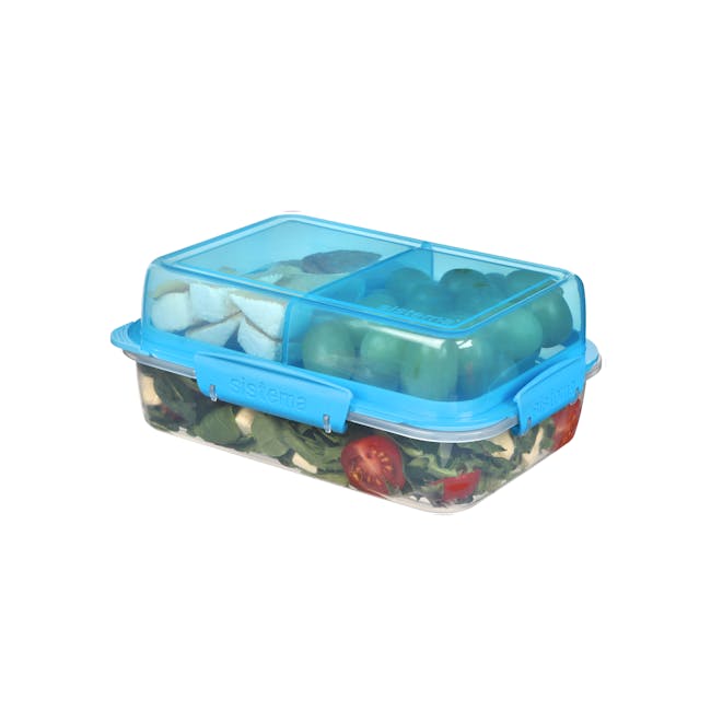 Sistema Lunch Stack To Go Rectangle 1.8L - Blue - 2