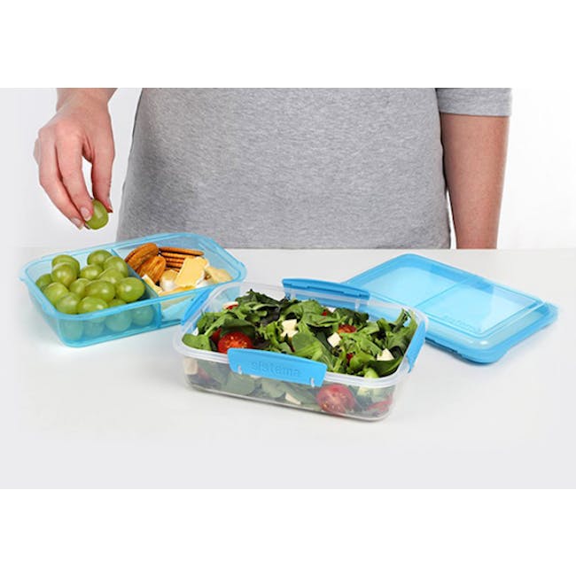 Sistema Lunch Stack To Go Rectangle 1.8L - Blue - 2