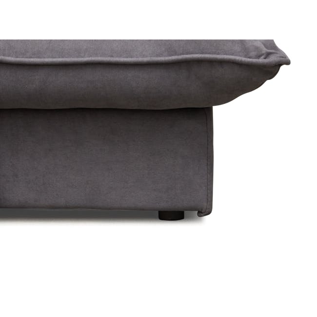 Tessa Storage Lounge Sofa Bed - Charcoal (Eco Clean Fabric) - 10