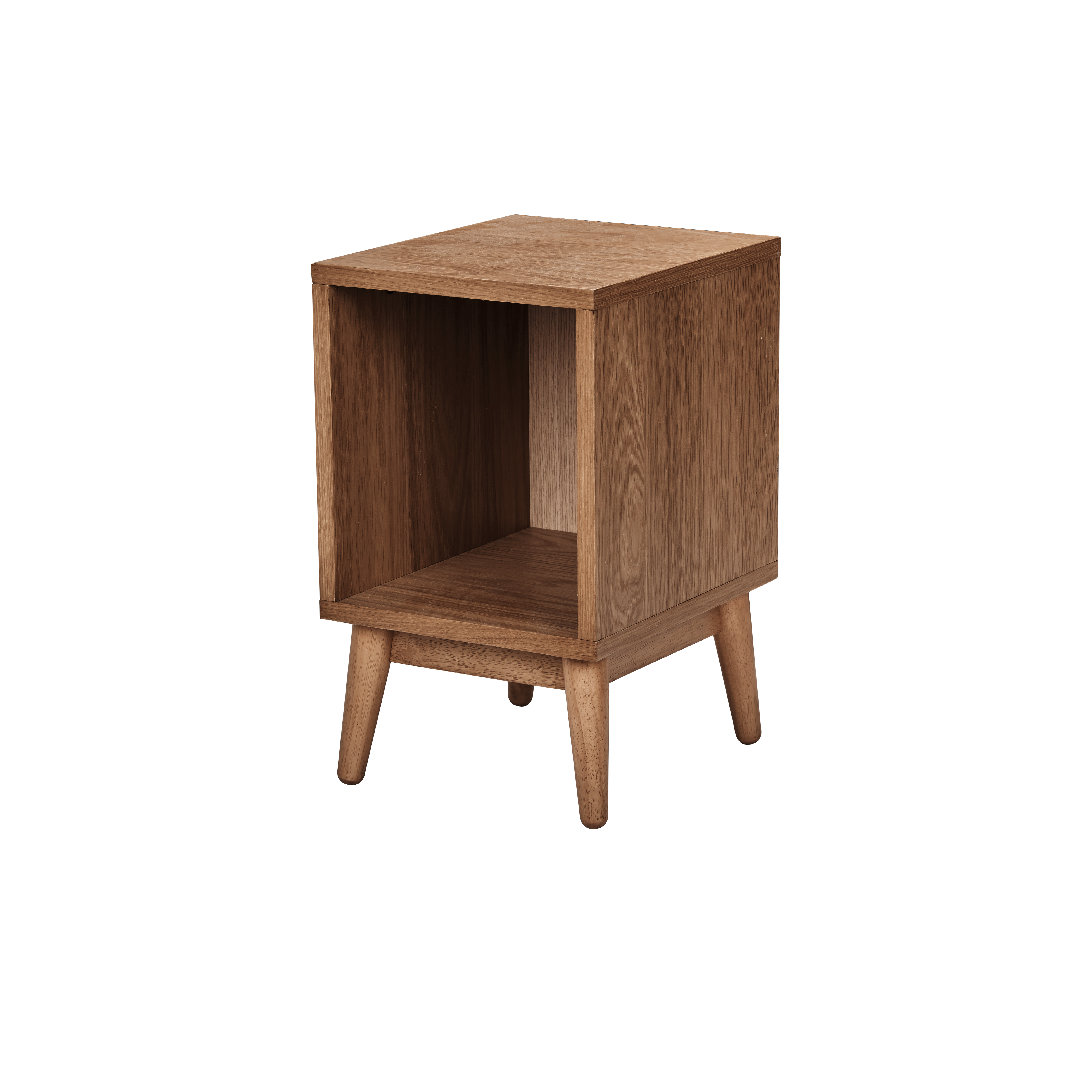 side table with extension shelf