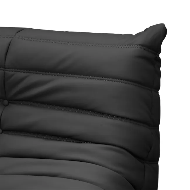 Hayward 1 Seater Low Sofa - Black (Pet Friendly) - 9