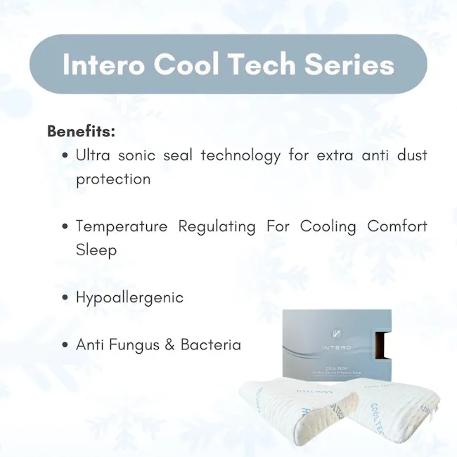 Intero Air-Pass CoolTech Charcoal Memory Foam Pillow Comfort - 3 - Ultra sonic seal technology, extra anti dust protection