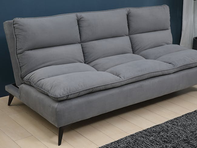 Helge 3 Seater Sofa Bed - Grey (Fabric) - 5