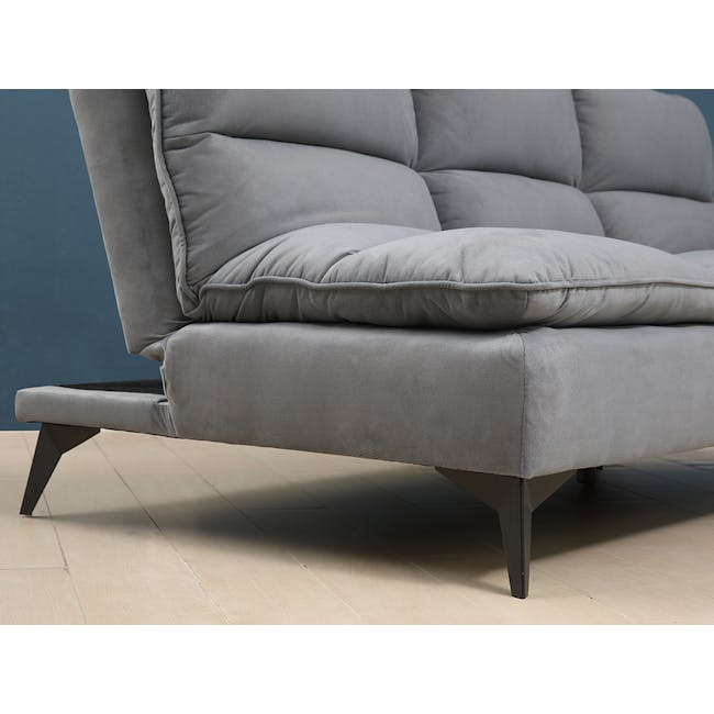 Helge 3 Seater Sofa Bed - Grey (Fabric) - 8