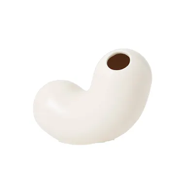 Kirby Vase - Curly (White)