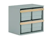 Tidy Toy Cabinet - Blueberry & Almond