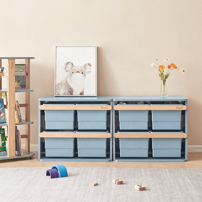 Tidy Toy Cabinet - Blueberry & Almond - 2