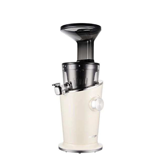 Hurom H100s Cold Pressed Slow Fruit Juicer Easy Series - Cream White - 4