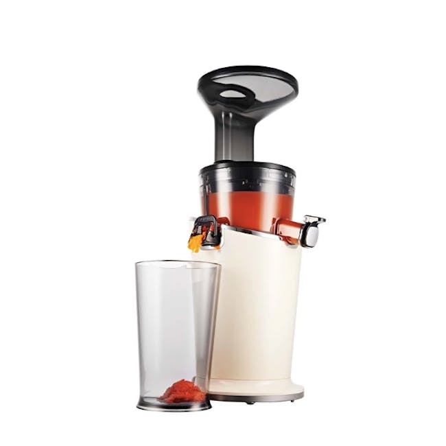 Hurom H100s Cold Pressed Slow Fruit Juicer Easy Series - Cream White - 3