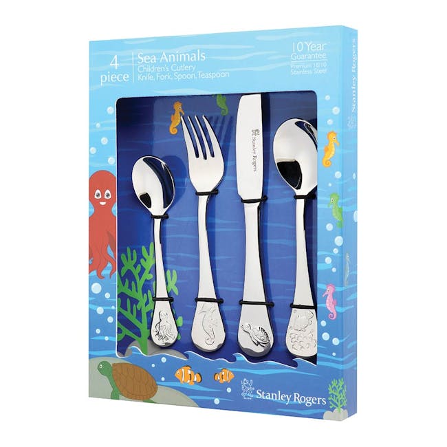 Stanley Rogers Children's Cutlery Sea Animals 4Pc Set - 1
