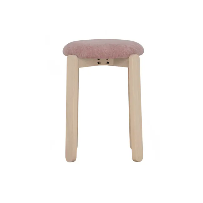 Opal Stool - White Wash, Blush Pink - 5