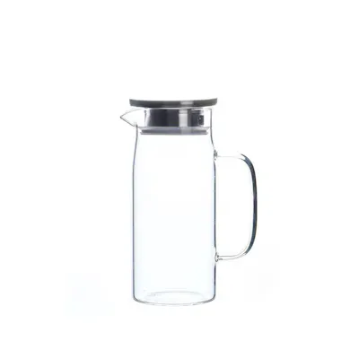 Noir Water Jug Pitcher with Stainless Steel Cover - 1L
