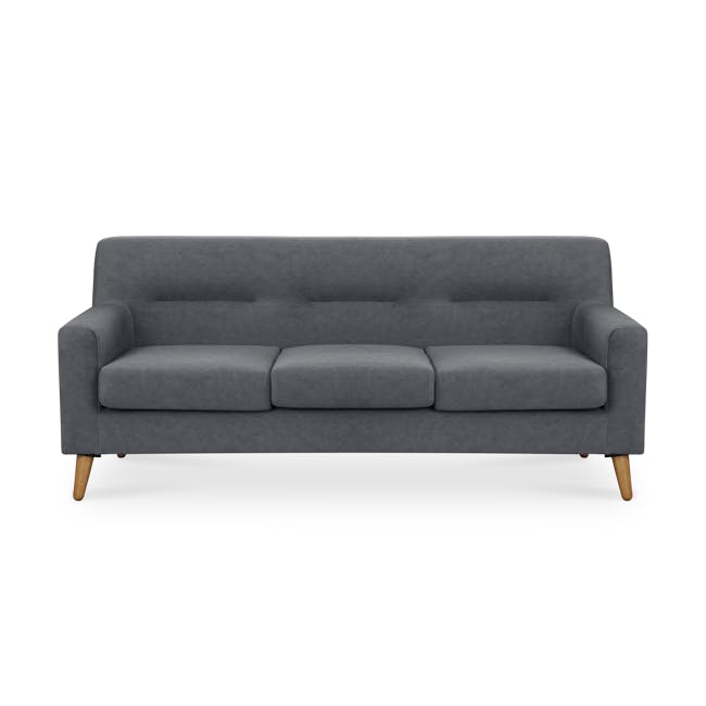 Damien 3 Seater Sofa - Dark Grey (Scratch Resistant) - 0