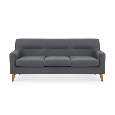 Damien 3 Seater Sofa - Dark Grey (Scratch Resistant)