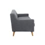 Damien 3 Seater Sofa with Damien 2 Seater Sofa - Dark Grey (Scratch Resistant Fabric) - 3