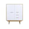 Larisa Tall Sideboard 1.1m - Oak, White - 0